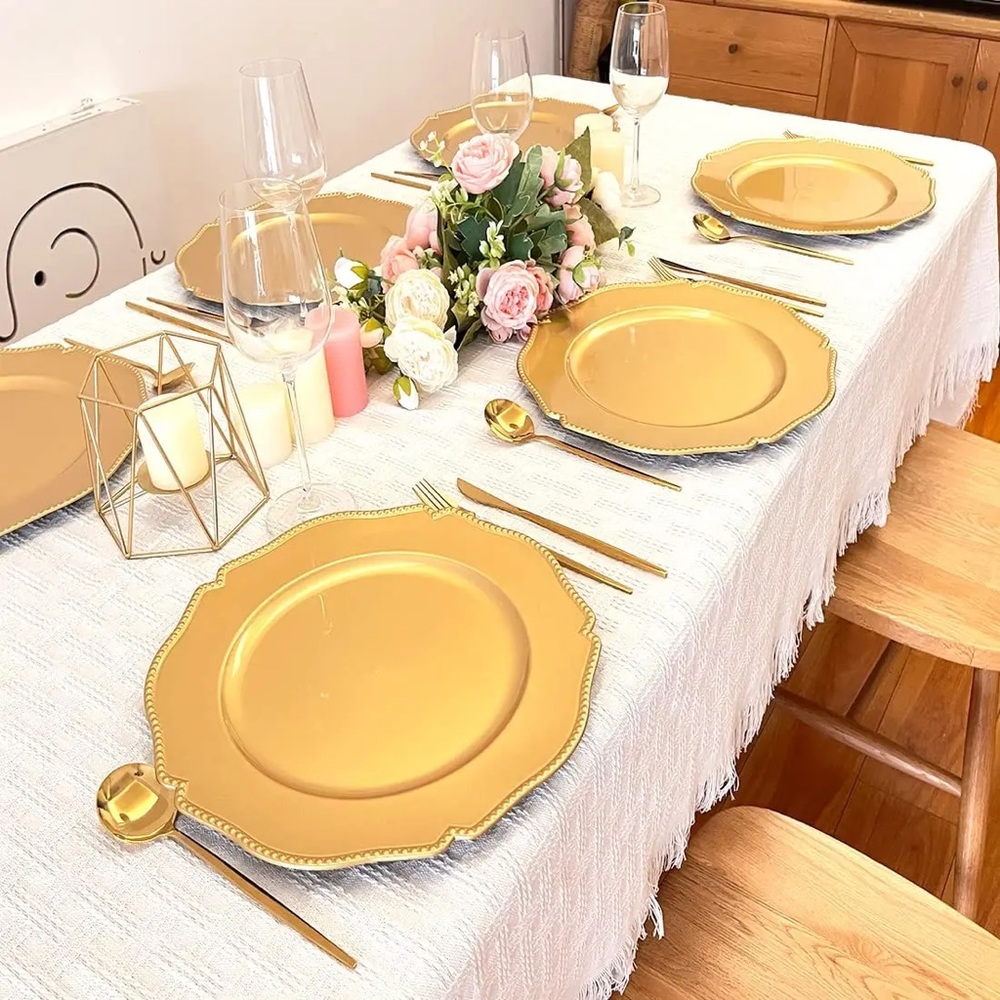 GOLD CHARGER PLATES